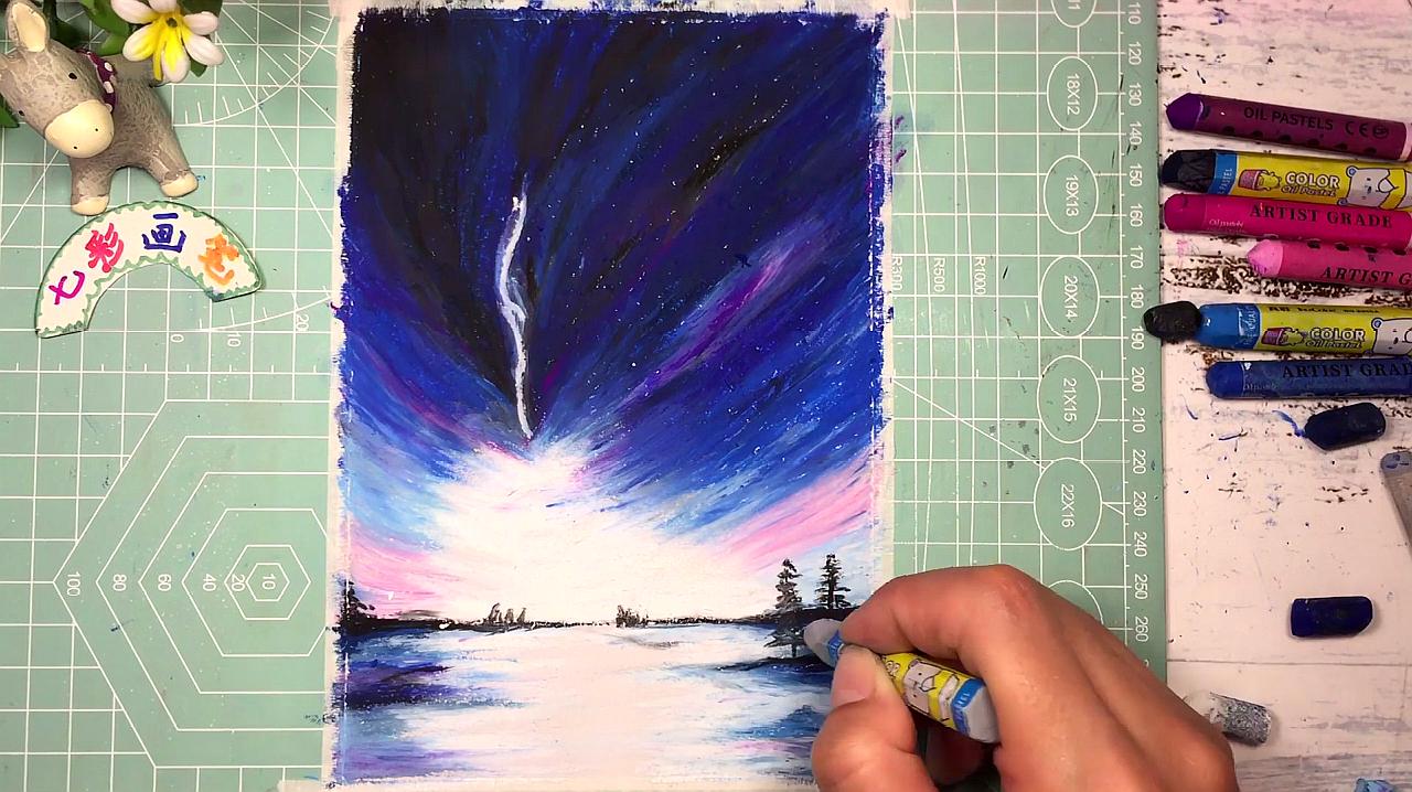 油画棒星空教程