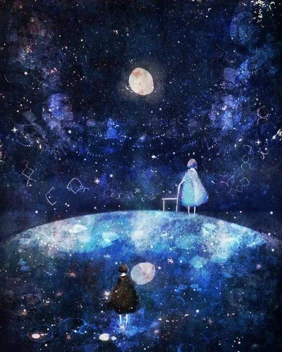 油画教程，简单的星空画