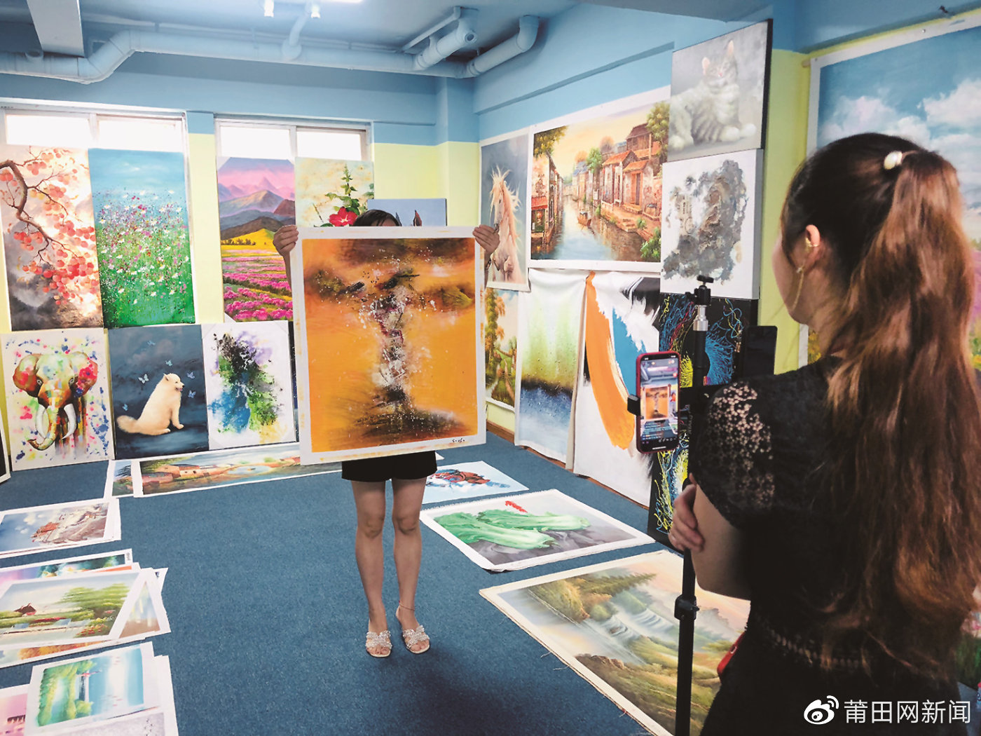 油画直播间直播体验