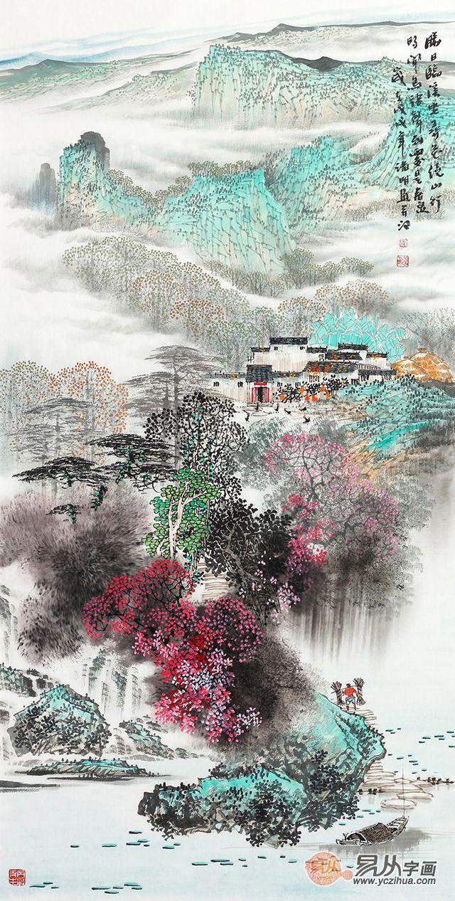 顶级国画山水画，精品鉴赏与文化韵味