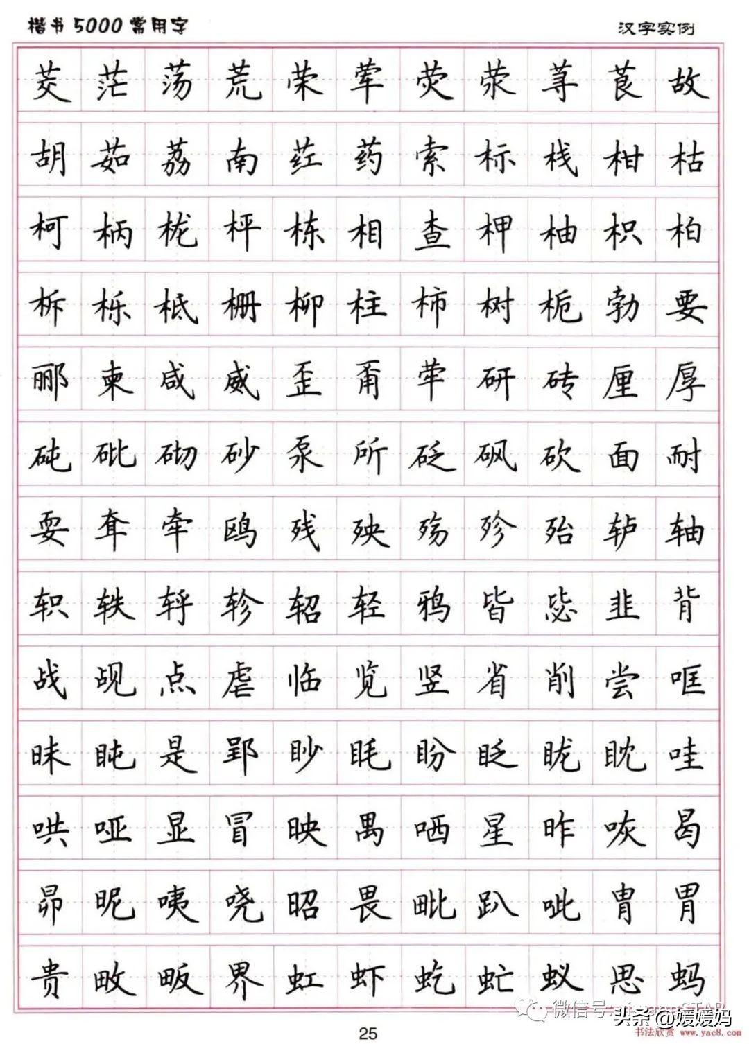 练字大全，5000字书写艺术之旅