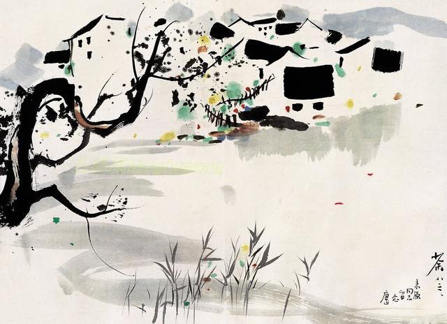 探索艺术之境，吴冠中油画作品的高清魅力