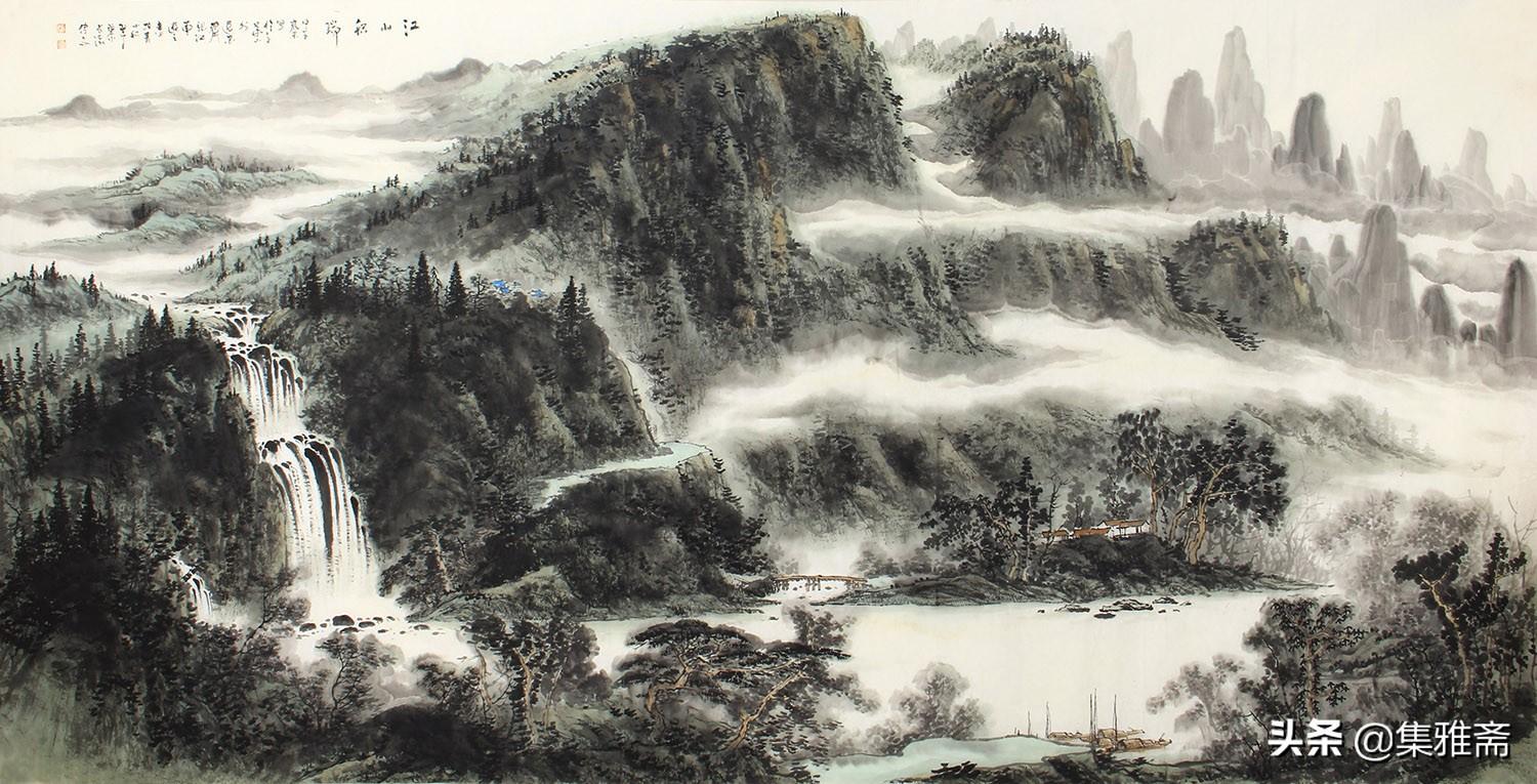 探索中国山水画的意境之美，名家山水画图片大全赏析