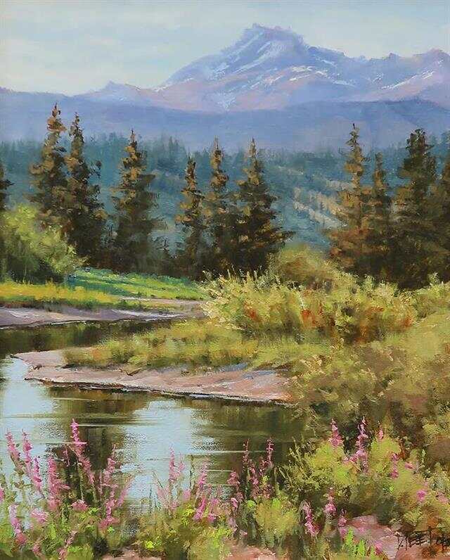 探索自然之美，油画图片风景的魅力与艺术价值