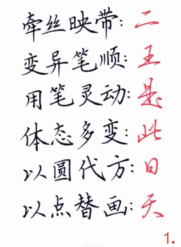 练字之旅，行楷必练的100个字