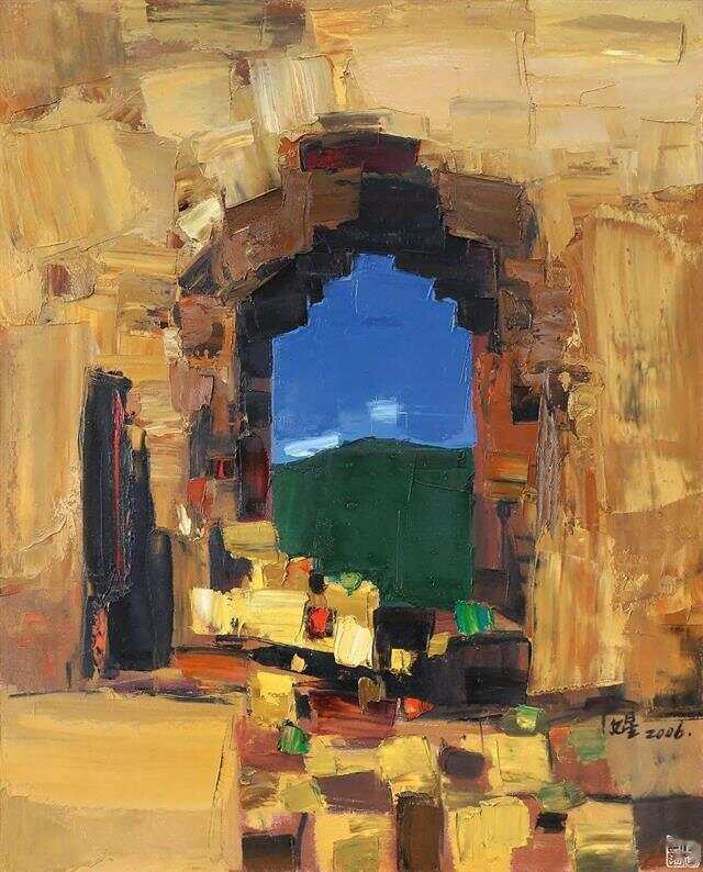 翁伟油画作品，色彩与光影的诗意交响