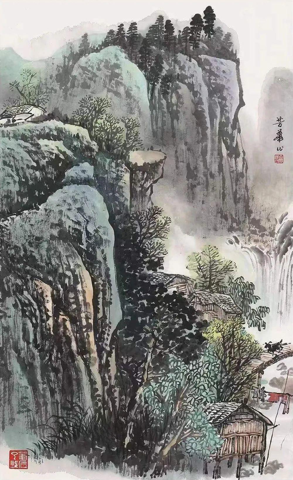 探索心灵的归宿，100幅禅意山水画的艺术之旅