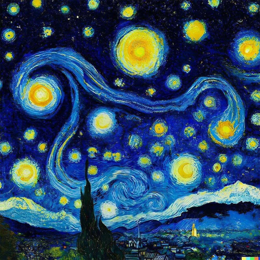 星月夜，梦幻与现实的交响