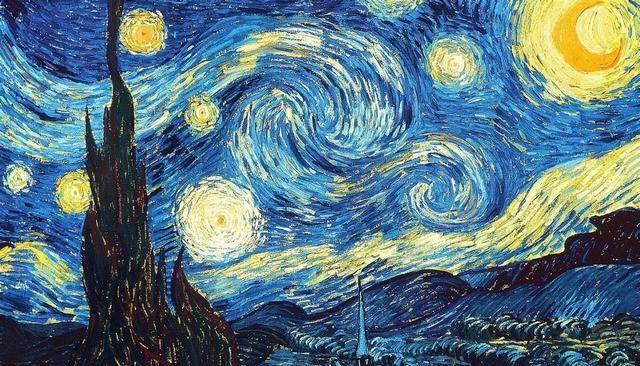 梵高星月夜作品赏析，色彩与情感的交响
