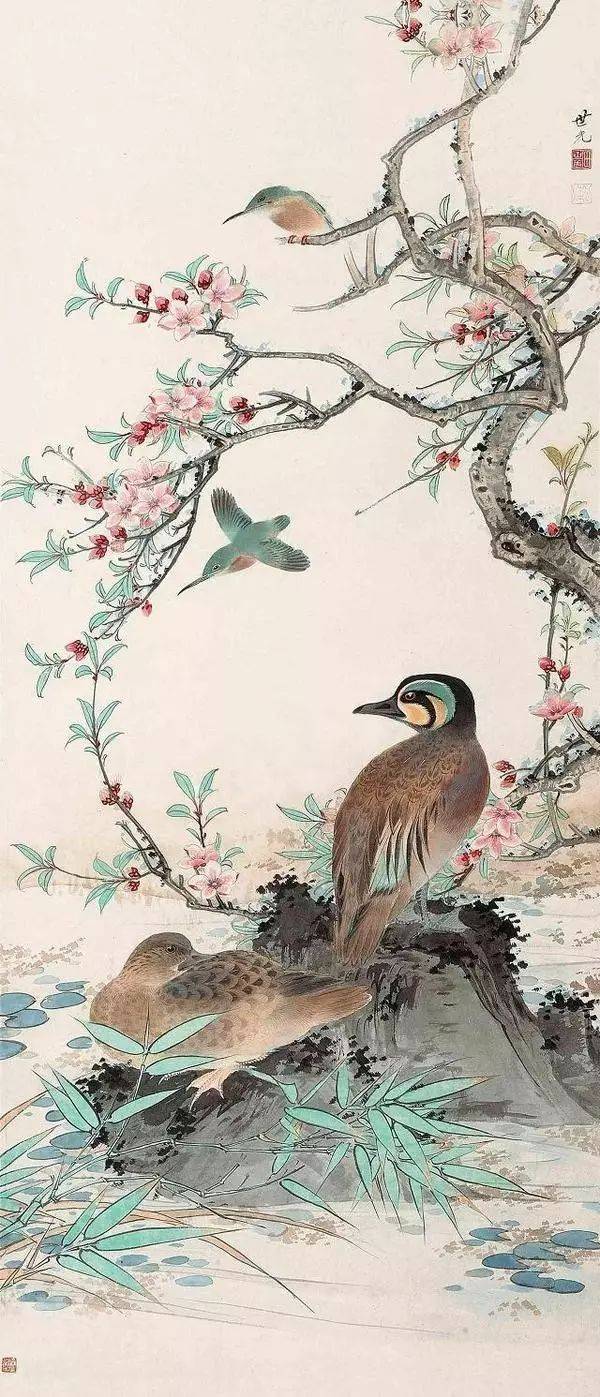 探秘工笔花鸟画，高清大图下的细腻与韵味