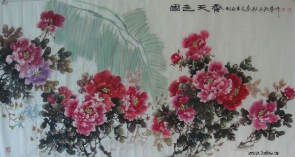 牡丹国画教程，绘制国色天香的艺术之旅