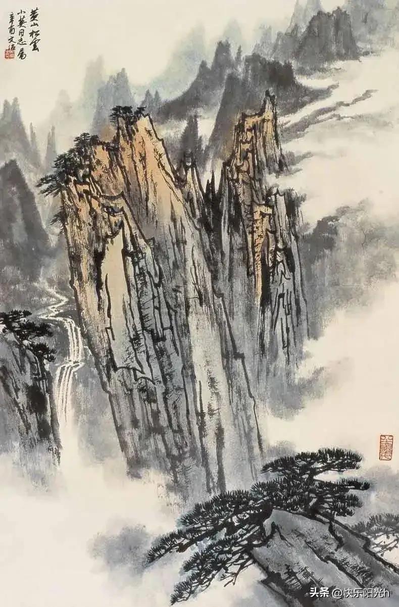 当代名家山水画作品欣赏，笔墨间的自然韵律与人文情怀