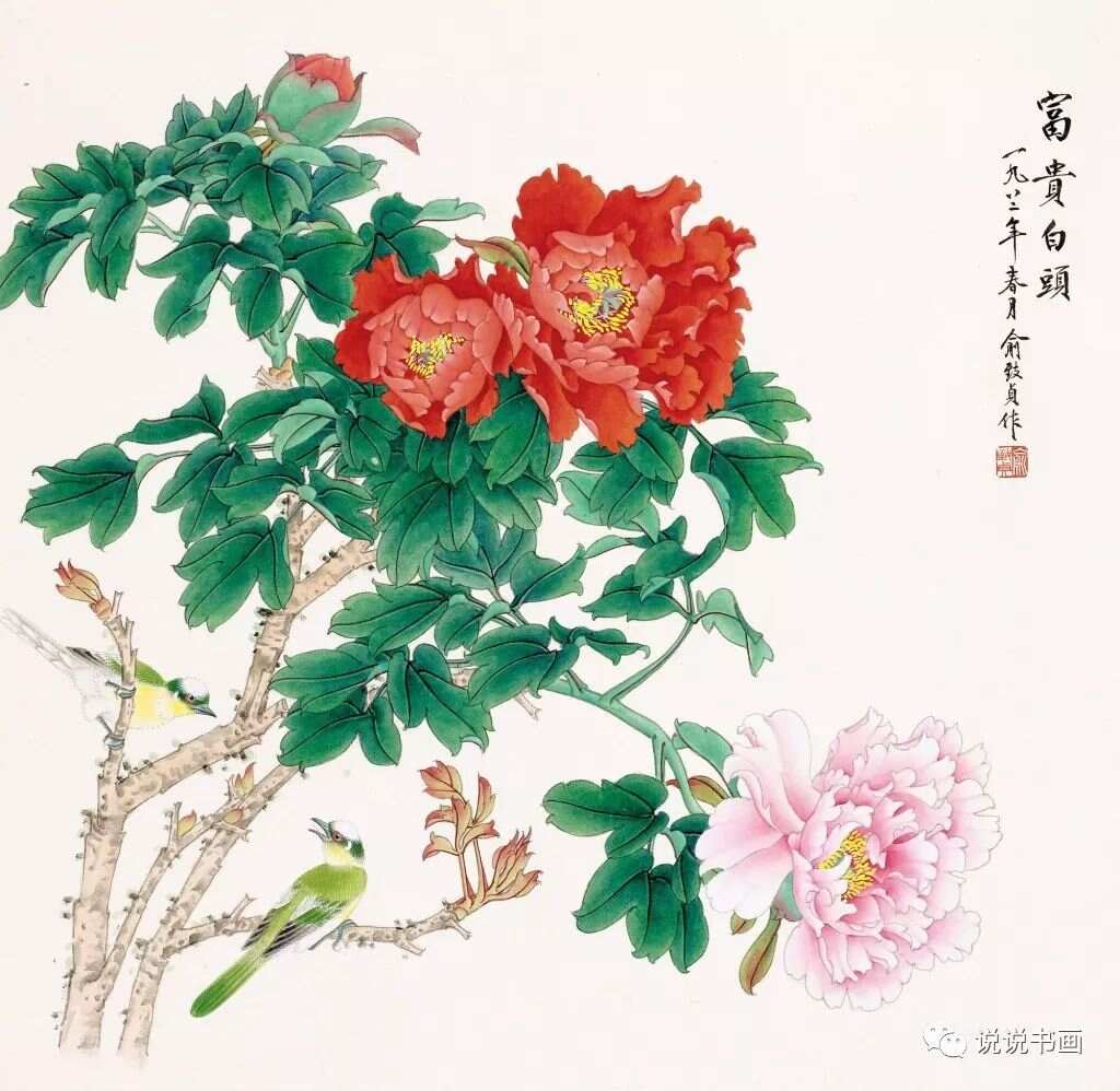 牡丹国色天香，国画牡丹图片精品赏析