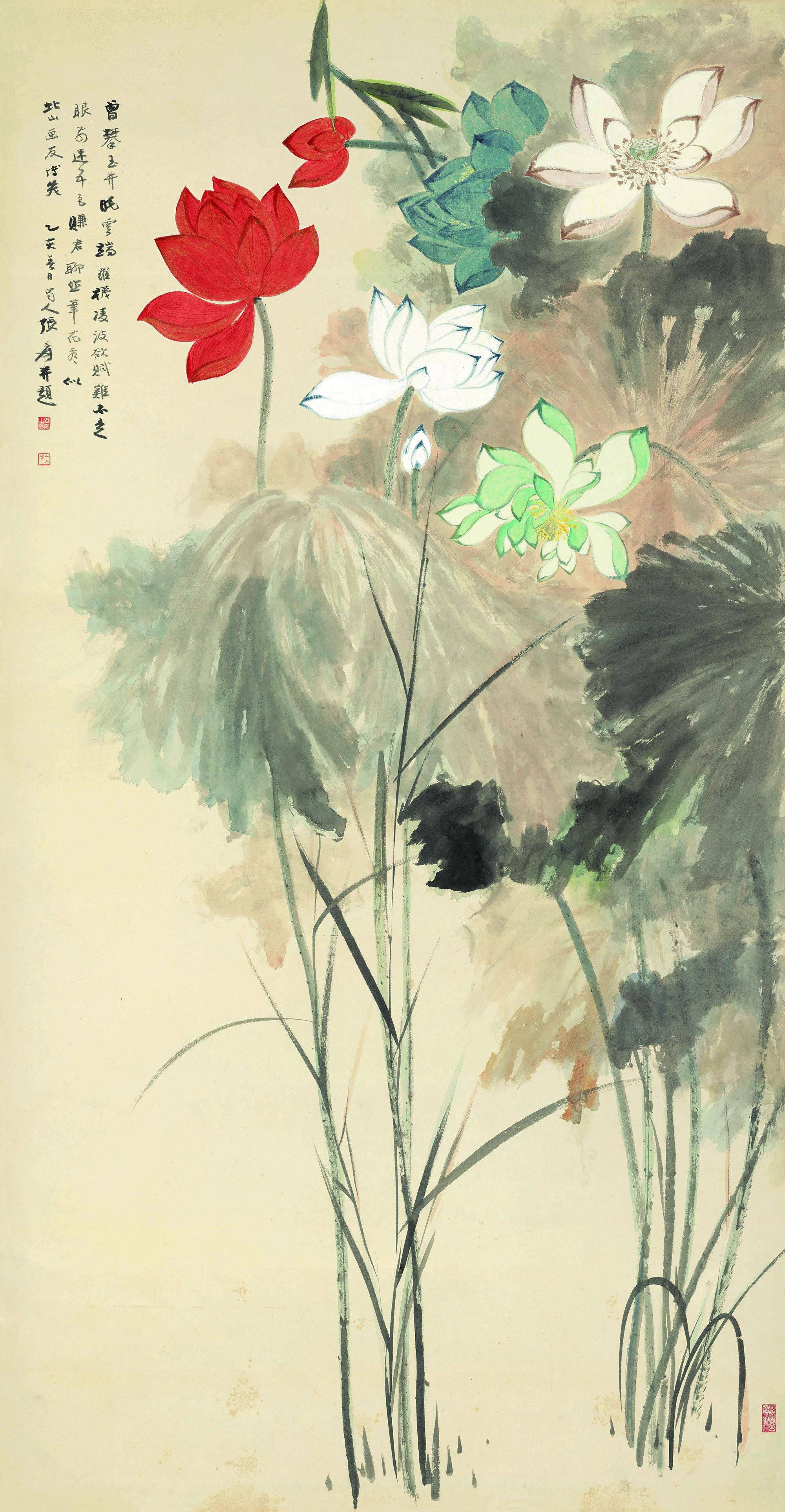 水墨荷花的诗意画卷