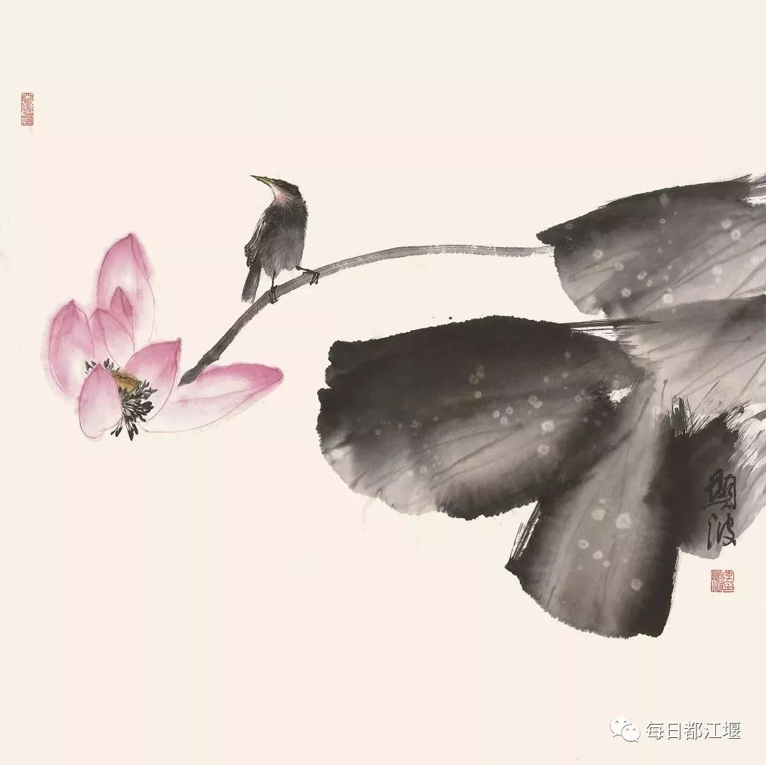 墨香荷韵，国画荷花题字的艺术魅力