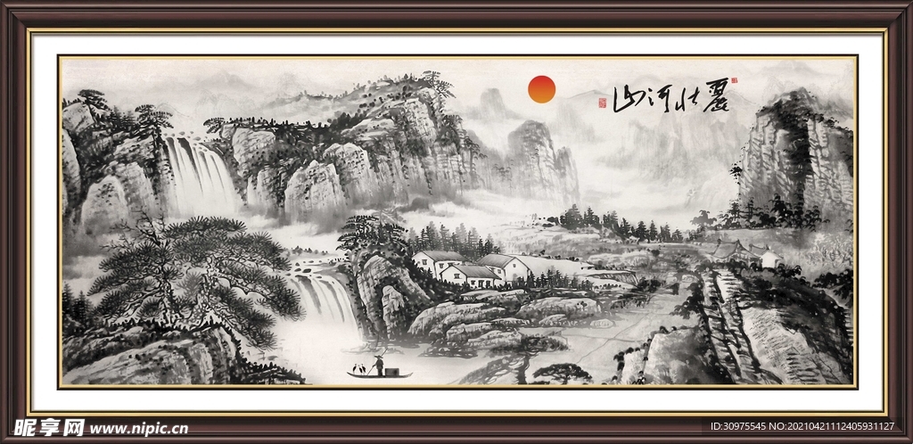 简单之美，探索水墨山水画的艺术魅力