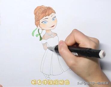 儿童画画大全，简单漂亮的公主画法