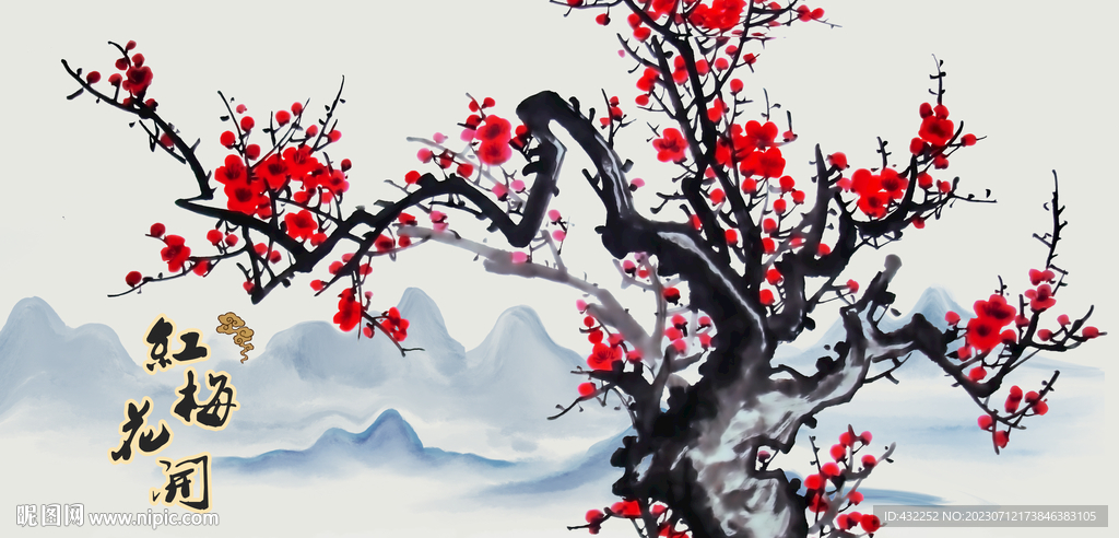 探秘国画之美，梅花图大全大图赏析