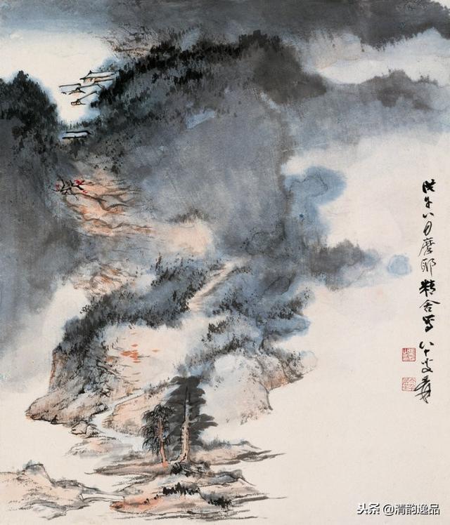 探秘张大千泼墨山水，笔墨间的自然与哲思