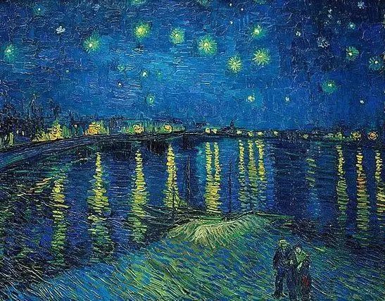 梵高星空的璀璨魅力，一幅画作中的灵魂对话