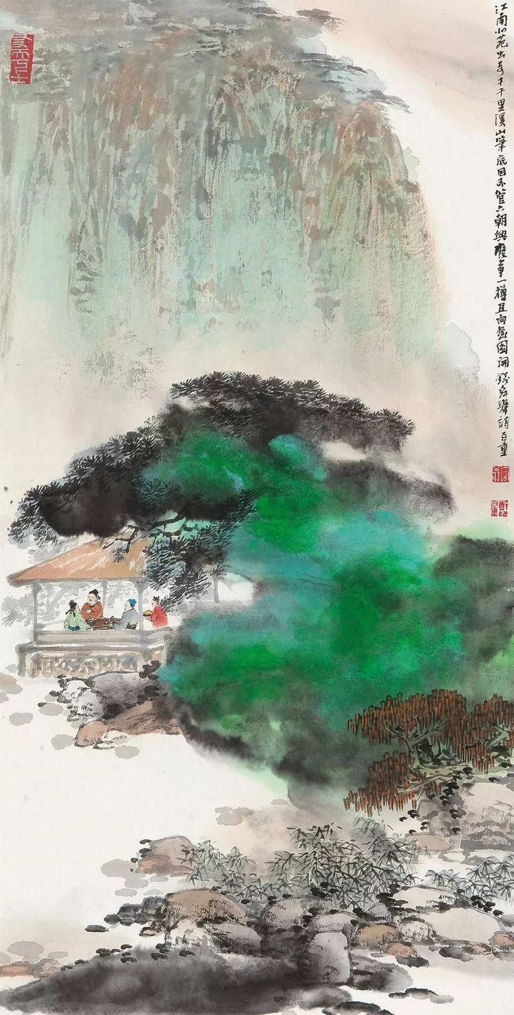 风景山水画，一幅幅流动的诗意画卷
