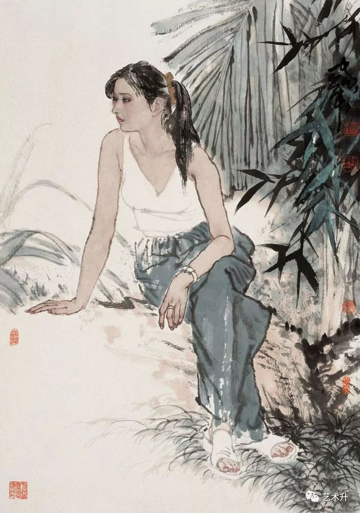 赏析何家英的绘画艺术，细腻笔触下的情感世界
