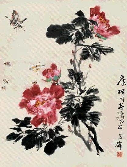牡丹盛开，国画之韵——牡丹图的艺术魅力与文化意涵