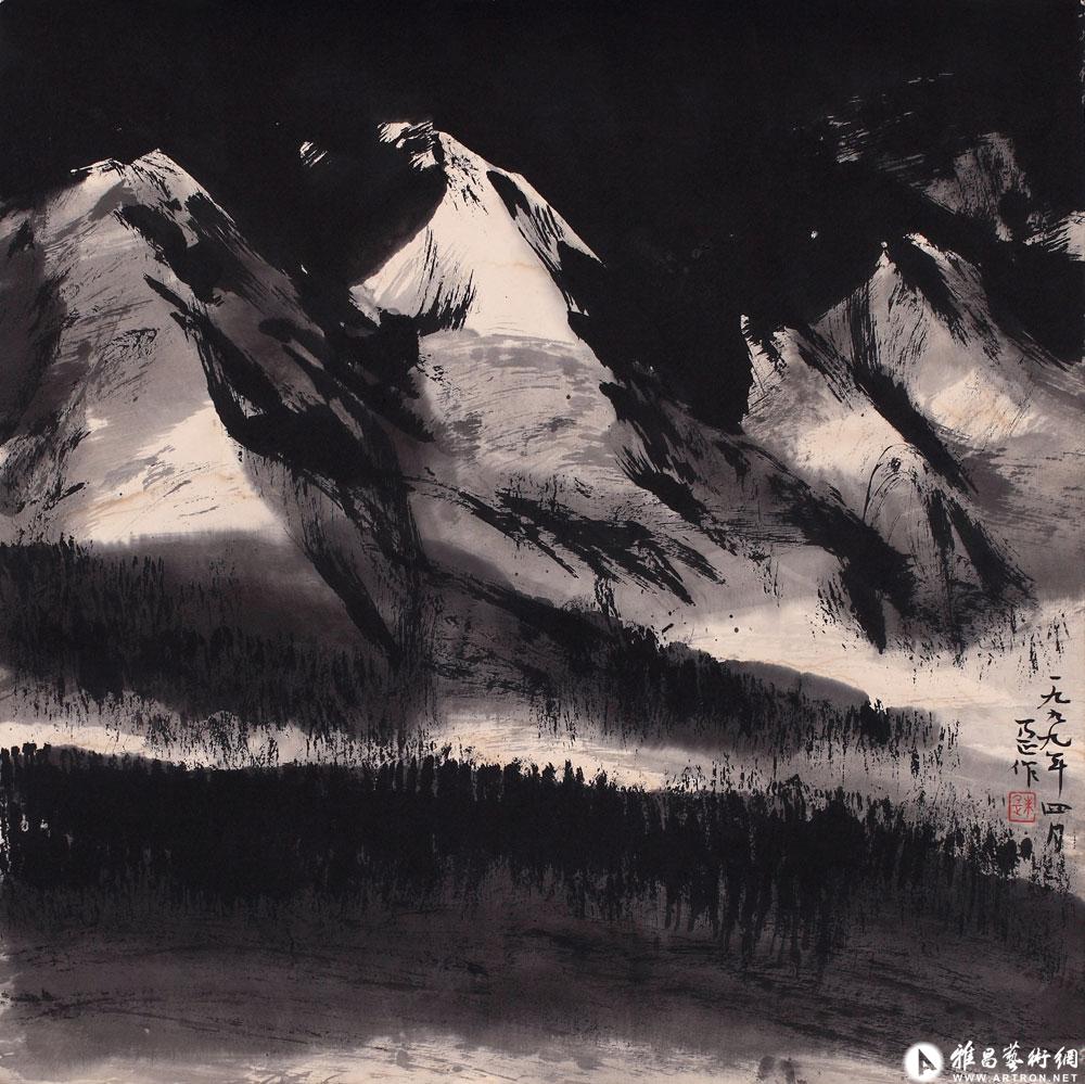 朱乃正水墨画，笔墨间的诗意与意境