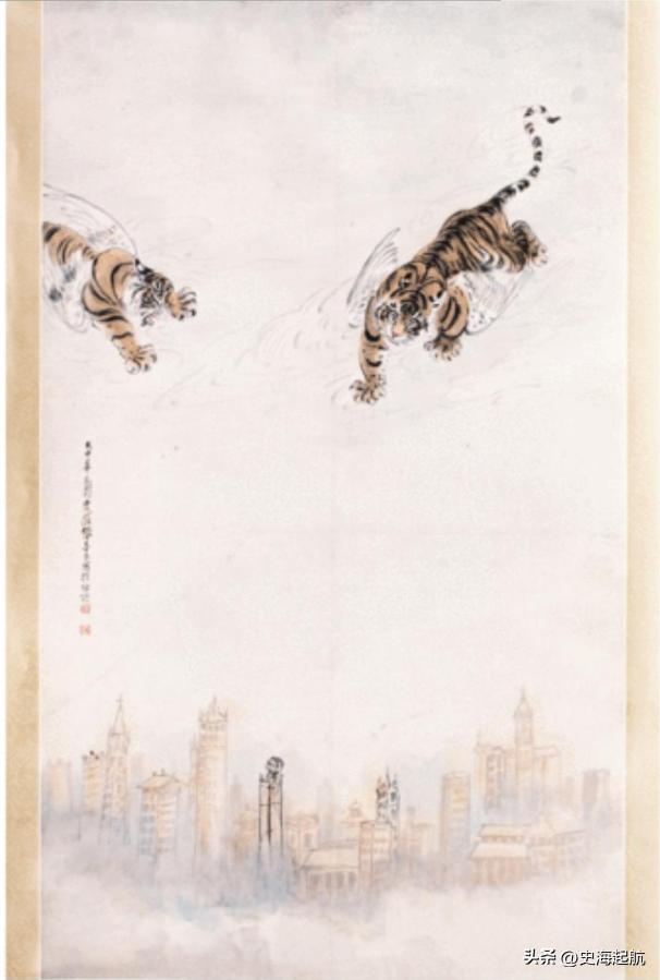 张大千画虎，笔墨间的猛兽与艺术家的灵魂