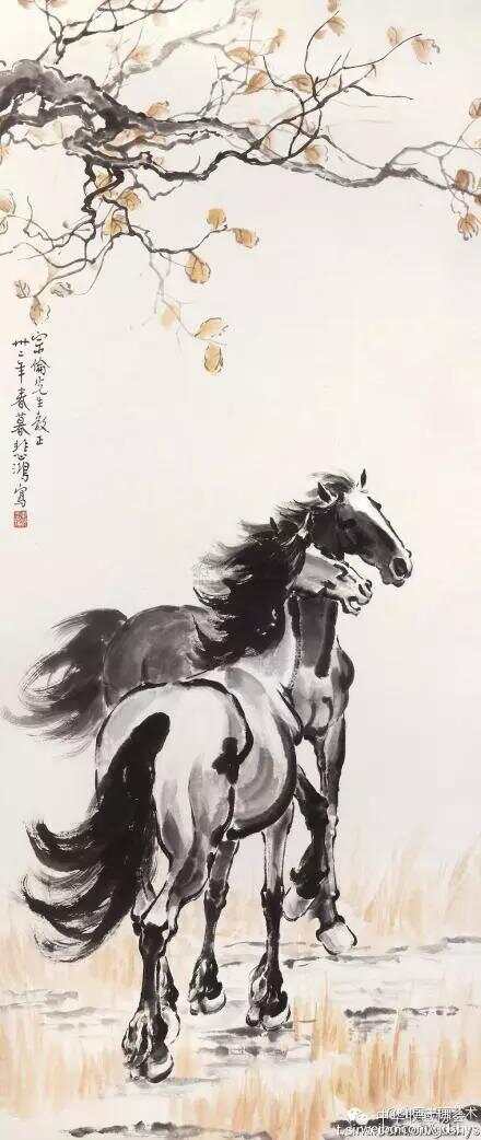 欣赏国画马，笔墨间的奔腾与灵动