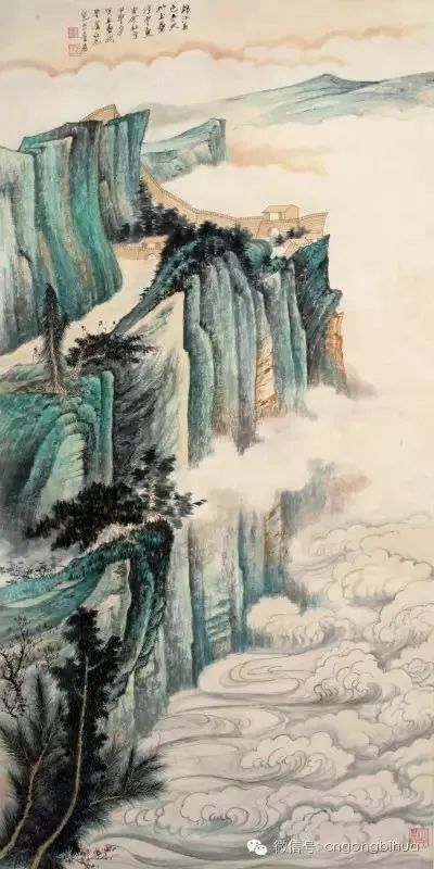 青绿山水间的艺术巨匠，张大千的绘画世界