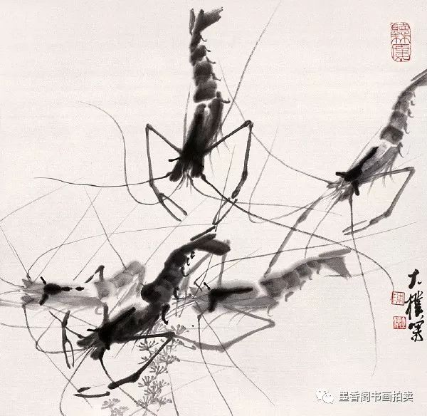 齐白石笔下的灵动之虾，艺术与生活的完美融合