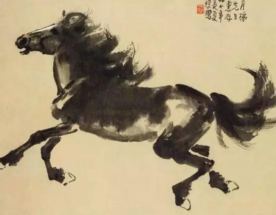 徐悲鸿笔下的奔马图，艺术与精神的双重飞跃