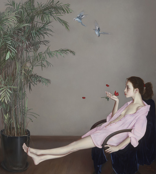 红纸上的真爱——李贵君油画的情感世界