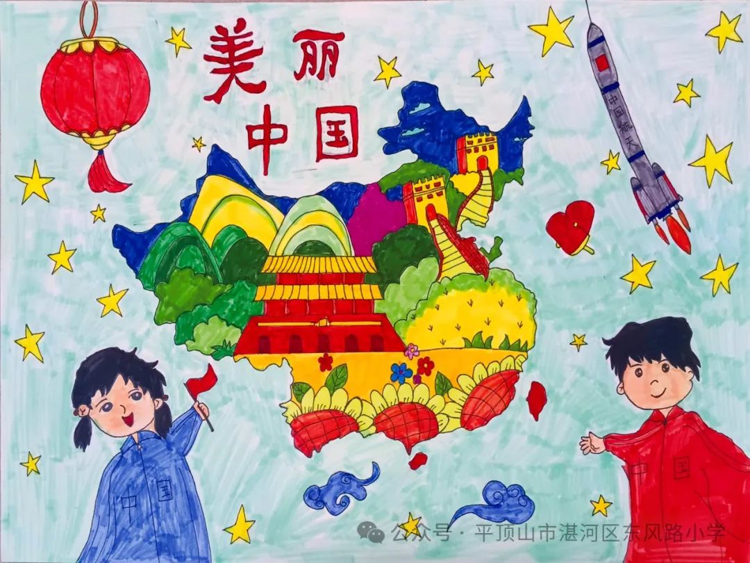 美丽中国绘画，笔墨丹青绘就的盛世华章