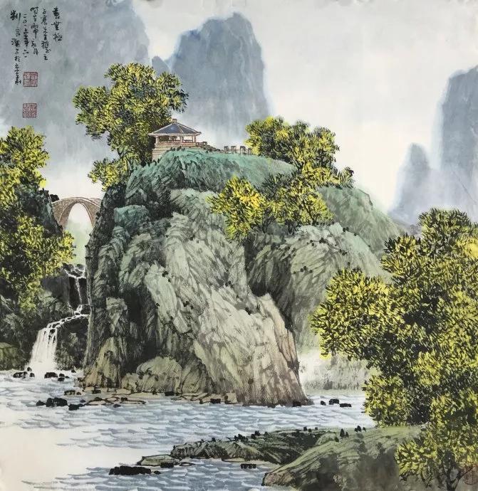 国画名家山水画作品的艺术魅力与精神境界——一场视觉与心灵的盛宴