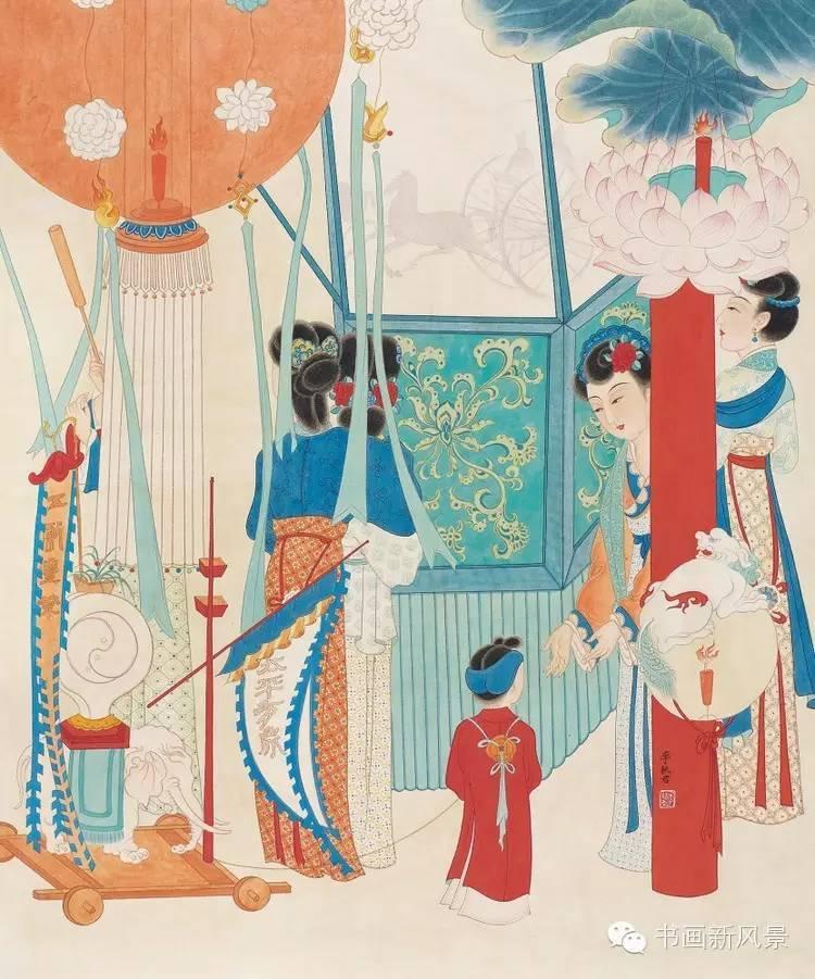 张大千人物画