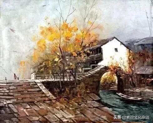 吴冠中笔下的北国风光，油画中的诗意与情怀