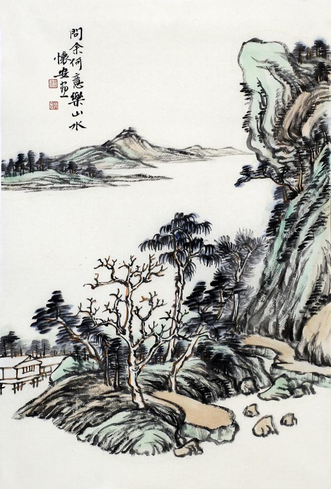 山水之间，国画之韵——探索中国山水风景画的美学魅力