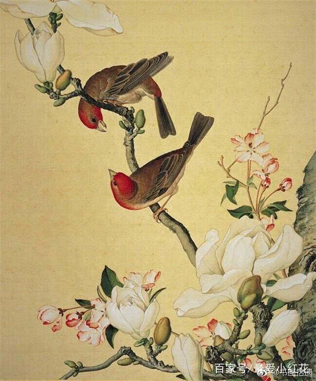 精美工笔画花鸟画，传统与现代的美学交融