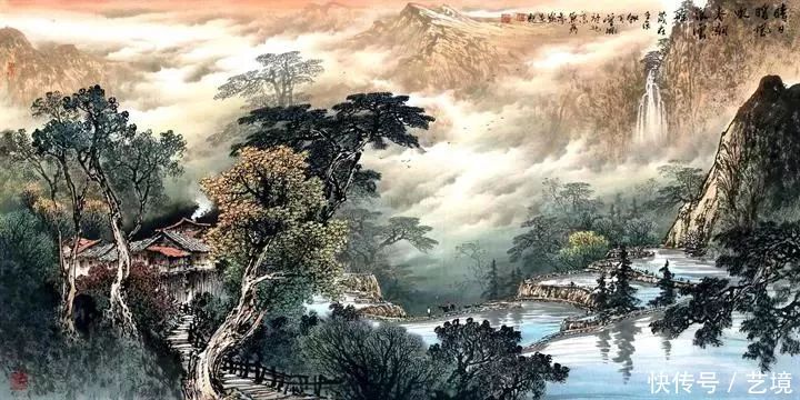彩墨山水画，一幅幅流动的诗篇
