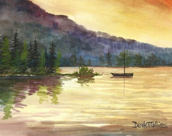 自然风景画照片，凝固的时光，永恒的宁静