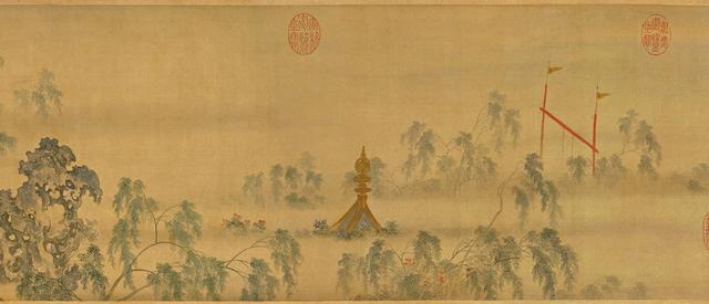 汉宫春晓图，技法与动作的诗意交织