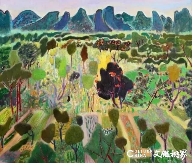 探秘王克举笔下的桃花谷，一幅诗意盎然的画卷