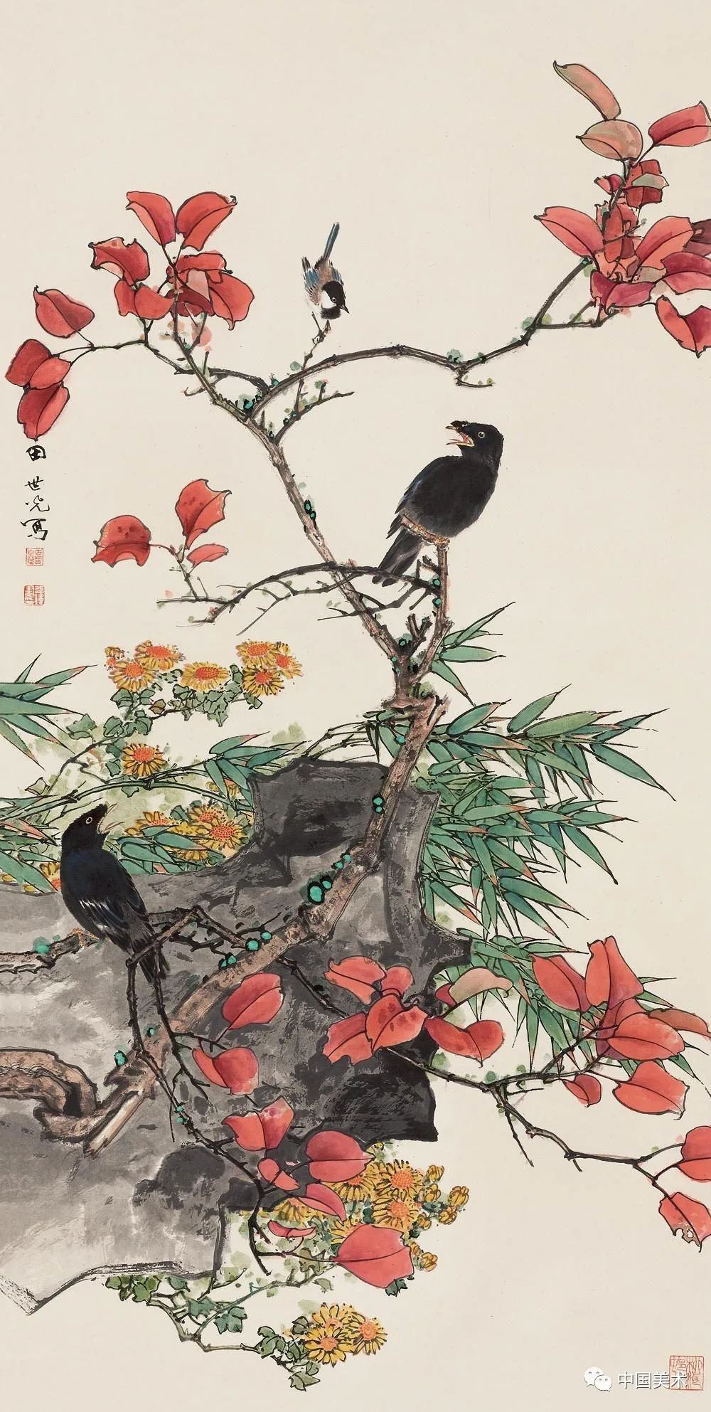 探索传统美学，花鸟画高清大图的艺术魅力