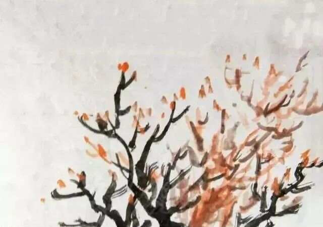 简单国画树，笔墨间的自然韵律