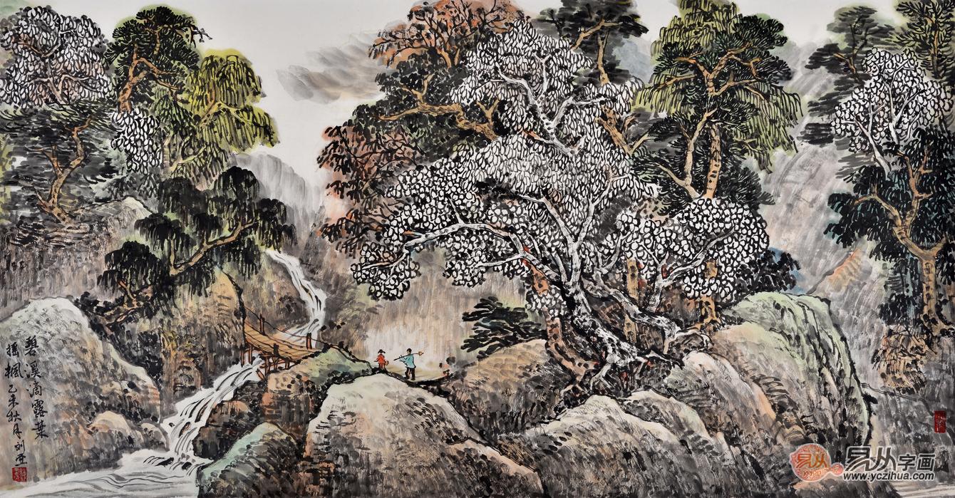 探索水墨山水画的意境之美，高清大图下的自然与哲思