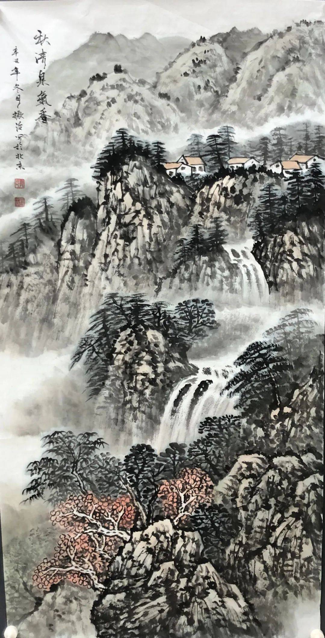 探寻中国最美的山水画国画，笔墨间的自然韵律