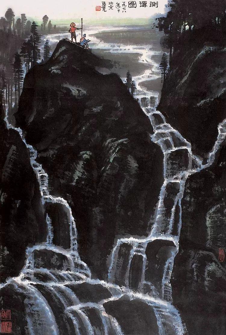 现代水墨山水画，传统与创新的交融