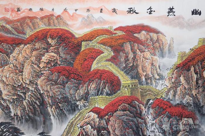 幽燕金秋图，人民大会堂的壮丽画卷